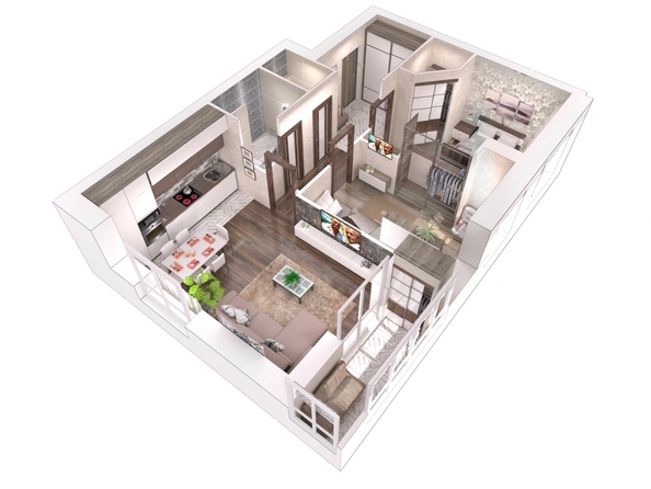 
   Продам 3-комнатную, 63.9 м², Smart (Смарт)

. Фото 4.