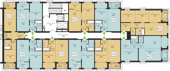 
  Продается студия, 42.5 м², ЖК Шотландия, Солнечная поляна 69
. Фото 1.