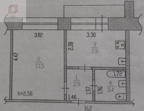 
  Продается 1-комн. квартира, 30 м², Смирнова ул, д. 46
. Фото 1.