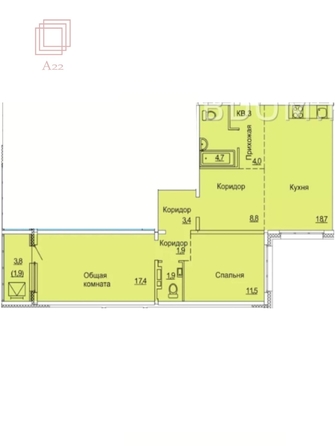 
  Продается 3-комн. квартира, 73 м², Сиреневая/Взлетная ул, д. 52
. Фото 5.