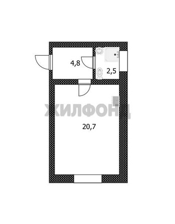 
  Продается студия, 28.8 м², Пролетарская ул
. Фото 6.