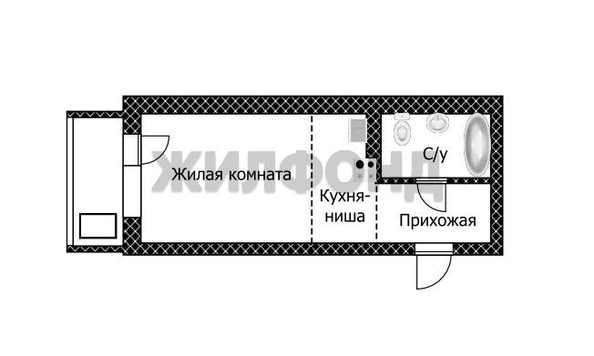
  Продается 1-комн. квартира, 20 м², Ленина пр-кт
. Фото 12.