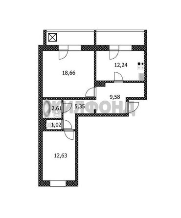 
  Продается 2-комн. квартира, 67.7 м², Прямой проезд
. Фото 38.