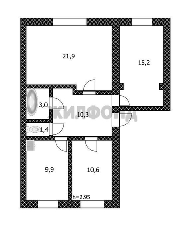 
  Продается 3-комн. квартира, 72.3 м², Юбилейная ул
. Фото 15.