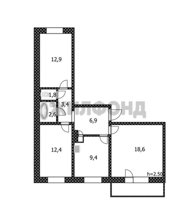 
  Продается 3-комн. квартира, 67.4 м², Балтийская ул
. Фото 24.