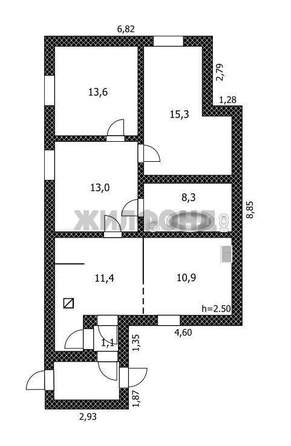 
  Продается дом, 73.6 м², Барнаул
. Фото 13.