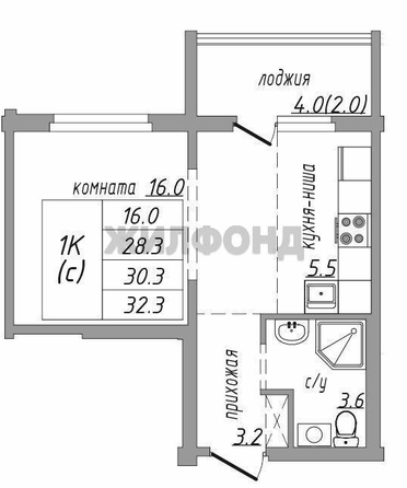 
  Продается 1-комн. квартира, 30.3 м², Чайковского ул, д. 35/1
. Фото 8.