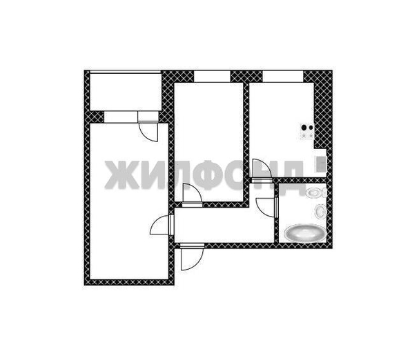 
  Продается 2-комн. квартира, 45.7 м², Антона Петрова ул, д. 241
. Фото 9.