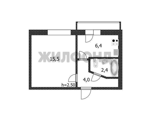 
  Продается 1-комн. квартира, 28.3 м², Антона Петрова ул
. Фото 12.