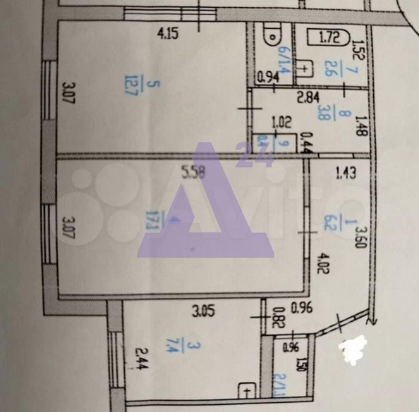 
  Продается 2-комн. квартира, 52.7 м², Весенняя ул, д. 12
. Фото 22.