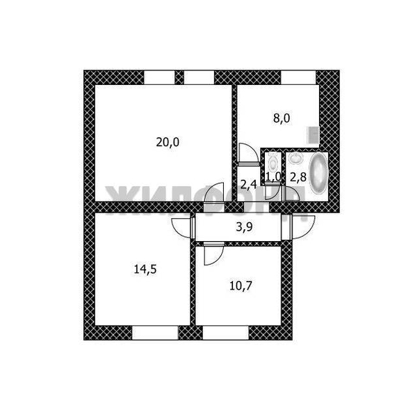 
  Продается 3-комн. квартира, 63.3 м², Сизова ул
. Фото 11.