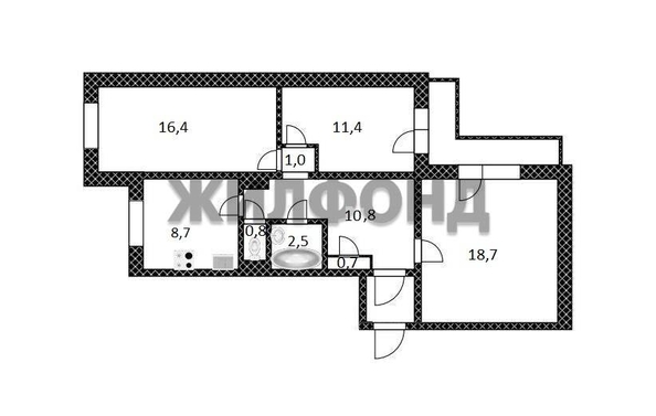 
  Продается 3-комн. квартира, 71 м², Попова ул
. Фото 33.