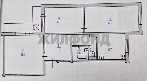 
  Продается 3-комн. квартира, 71.5 м², Шумакова ул
. Фото 27.