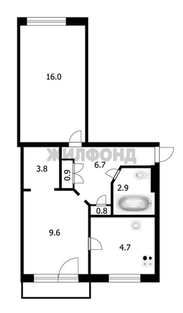 
  Продается 2-комн. квартира 47 м². Фото 17.