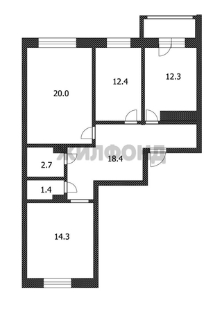 
  Продается 3-комн. квартира 81.5 м². Фото 16.