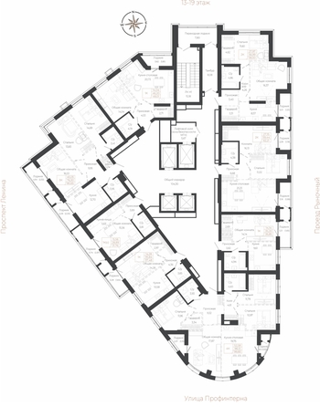 
  Продается 3-комн. квартира 80.65 м², в ЖК Маяковский 2. Фото 1.