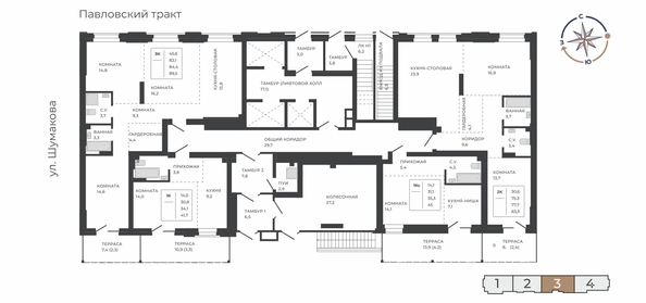 
  Продается 3-комн. квартира 84.4 м², в ЖК Павлов. Фото 1.