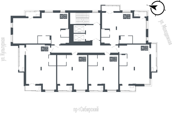 
  Продается 2-комн. квартира 64.96 м², в ЖК Опера Резиденс. Фото 2.