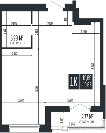 
  Продается 1-комн. квартира 49.65 м², в ЖК Опера Резиденс. Фото 1.