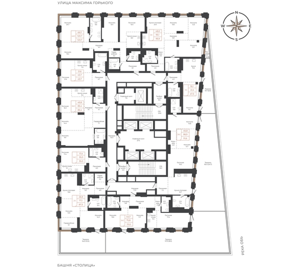
  Продается 3-комн. квартира 110.9 м², в ЖК Барнаул. Фото 1.