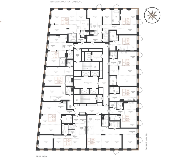 
  Продается 2-комн. квартира 93.1 м², в ЖК Барнаул. Фото 1.