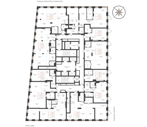 
  Продается 4-комн. квартира 123.9 м², в ЖК Барнаул. Фото 1.