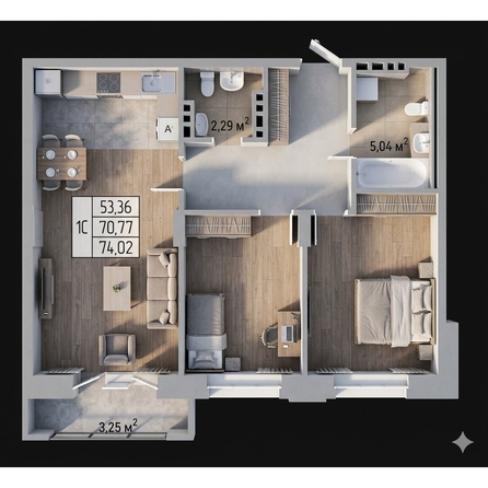 
  Продается студия 72 м², в ЖК Олимп . Фото 1.