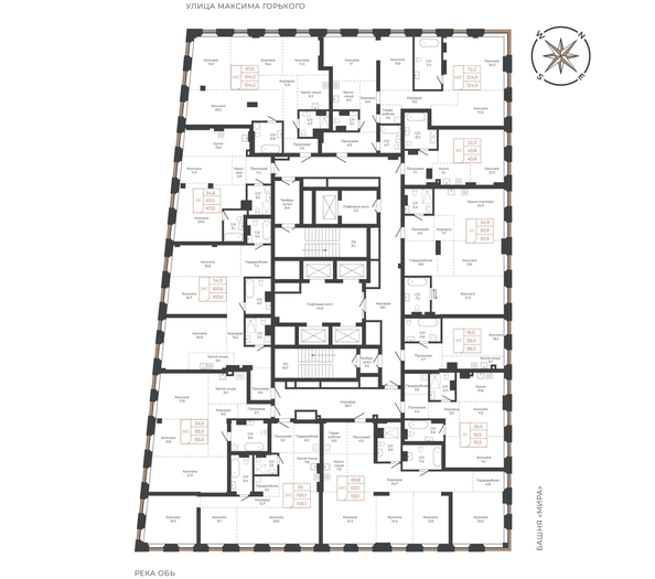 
  Продается 3-комн. квартира 99.8 м², в ЖК Барнаул. Фото 1.
