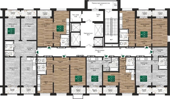 
  Продается 3-комн. квартира 87.9 м², в ЖК Шервуд, (Нагорная 6-я, 15в корп 4). Фото 1.