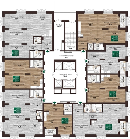 
  Продается 1-комн. квартира 45.9 м², в ЖК Шервуд, (Нагорная 6-я, 15г/12). Фото 1.