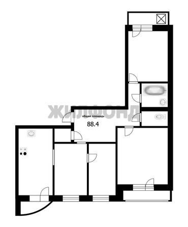 
  Продается 3-комн. квартира 88.4 м². Фото 27.