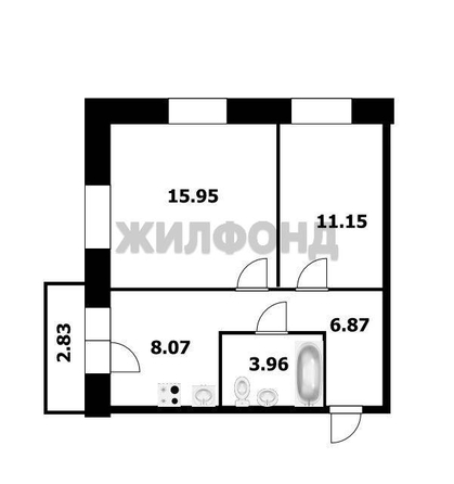 
  Продается 2-комн. квартира 46 м², в ЖК Дружба, Шевченко, 135. Фото 1.