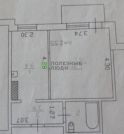 
   Продам 1-комнатную, 33.3 м², Мокрова ул, 19

. Фото 1.