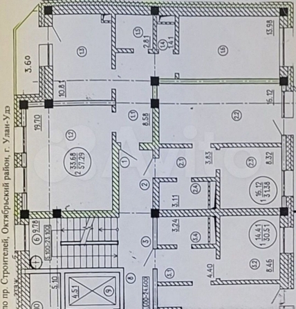 
   Продам 2-комнатную, 57.3 м², Строителей ул, 5А

. Фото 1.