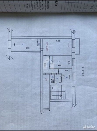 
   Продам 3-комнатную, 56.3 м², Комсомольская ул, 35

. Фото 1.