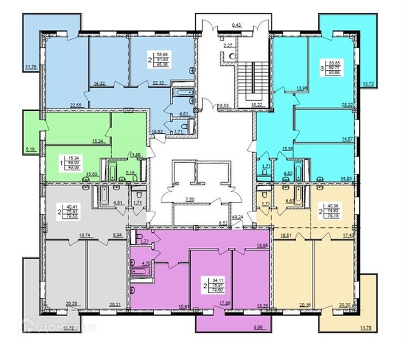 
   Продам 2-комнатную, 78 м², Столбовая ул, 38

. Фото 1.