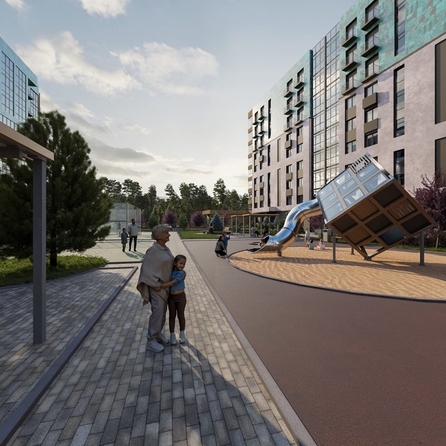 
  Продается 1-комн. квартира, 41.33 м², ЖК Ёлки, дом 2
. Фото 50.