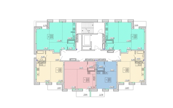 
  Продается 1-комн. квартира 40.96 м², в ЖК Ёлки, дом 3. Фото 2.