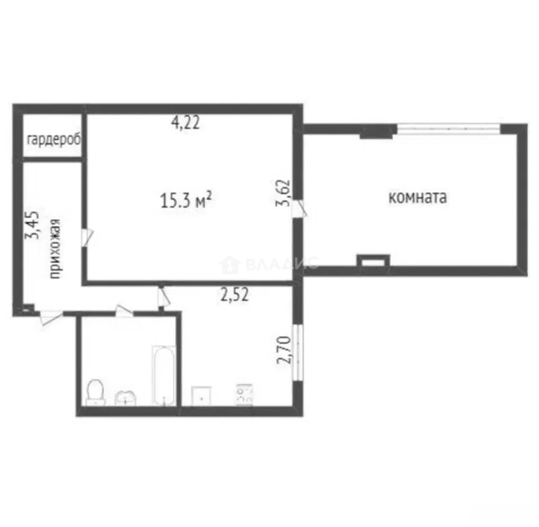 
  Продам 1-комн. квартира 43 м². Фото 11.