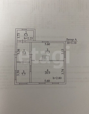 
  Продается дом 58.9 м². Фото 1.