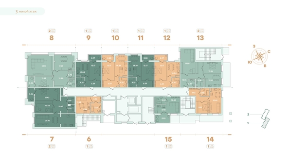 
   Продам 2-комнатную, 78.85 м², Фамилия, дом 1

. Фото 27.