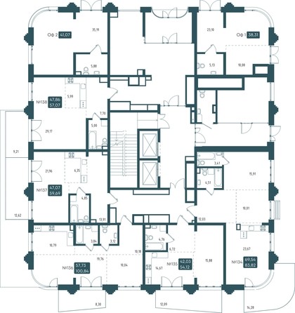 
   Продам 2-комнатную, 83.82 м², Бродский, 1-я очередь

. Фото 3.