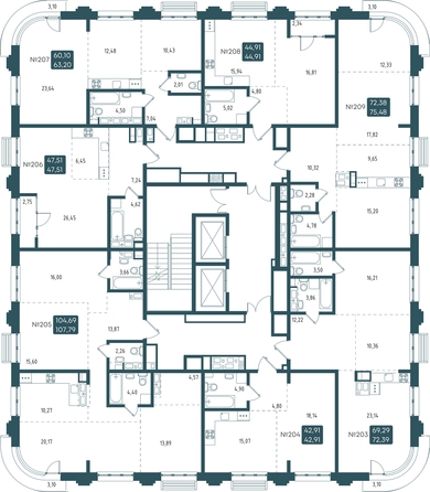 
   Продам 4-комнатную, 107.79 м², Бродский, 1-я очередь

. Фото 2.