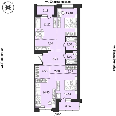 
   Продам 4-комнатную, 88.76 м², Источник, дом 1

. Фото 1.