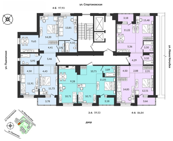 
   Продам 3-комнатную, 59.53 м², Источник, дом 1

. Фото 3.