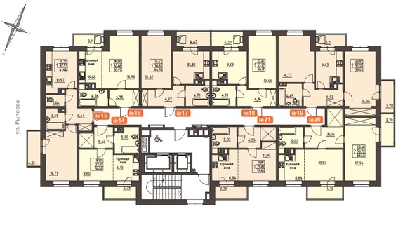 
   Продам 2-комнатную, 59.01 м², Очаг, блок-секция 7

. Фото 2.