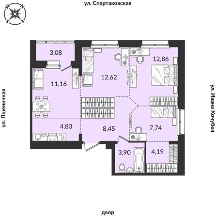 
   Продам 4-комнатную, 72.61 м², Источник, дом 1

. Фото 1.