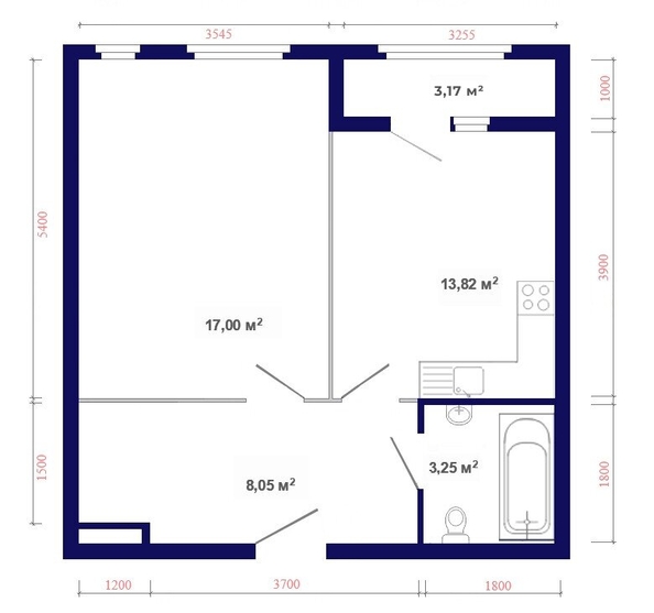 
   Продам 1-комнатную, 45.29 м², Юго-Западный, дом 17

. Фото 8.