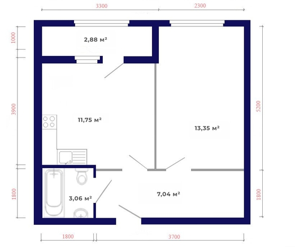 
   Продам 1-комнатную, 38.08 м², Юго-Западный, дом 17

. Фото 6.