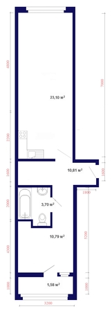 
  Продается 2-комн. квартира, 51.57 м², ЖК Юго-Западный, дом 17
. Фото 3.